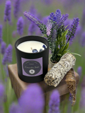 Lavender Sage Crystal Infused Soy Candles